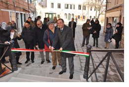 immagine dell'inaugurazione di ponte del Ghetto Vecchio
