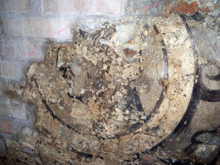 foto degli affreschi sulle facciate dell'edificio a San Polo foto degli affreschi sulle facciate dell'edificio a San Polo