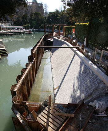 immagine del canale Excelsior durante i lavori immagine del canale Excelsior durante i lavori