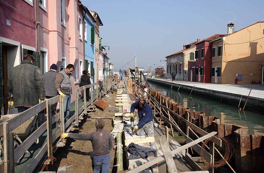 immagine dl cantiere a Burano lotto 5 stralcio 2 immagine dl cantiere a Burano lotto 5 stralcio 2