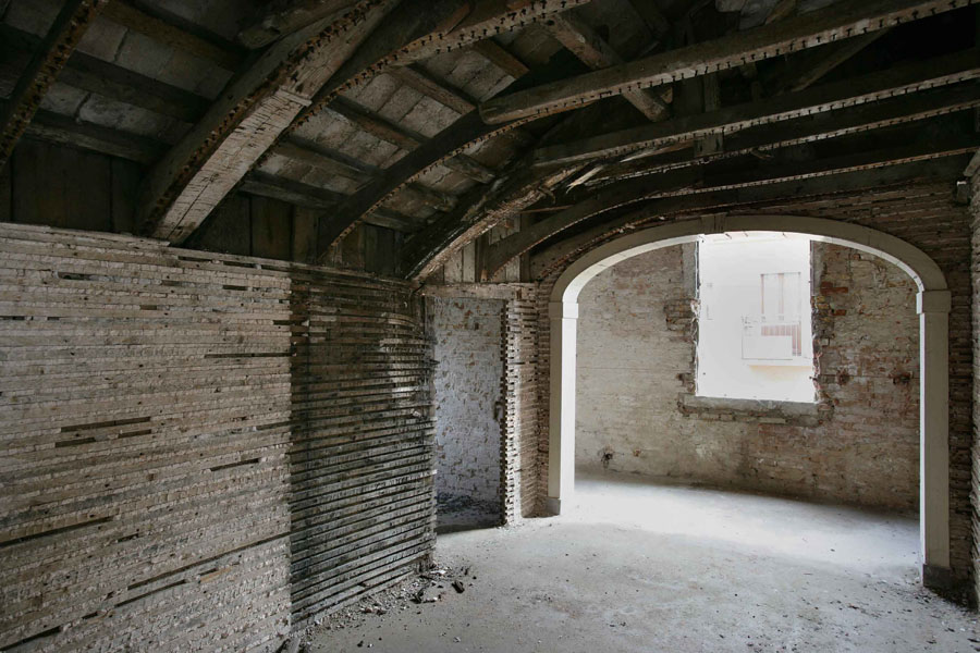 immagine del Pio Loco delle Penitenti durante il restauro immagine del Pio Loco delle Penitenti durante il restauro
