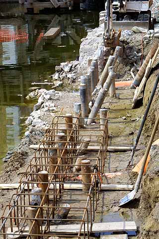 immagine dei micropali in fondamenta de la Tana immagine dei micropali in fondamenta de la Tana