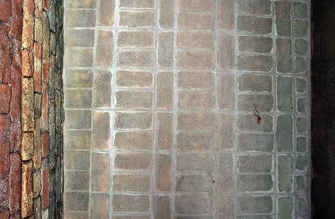 immagine della nuova pavimentazione in calle Groppi immagine della nuova pavimentazione in calle Groppi