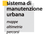 link al sito del Sistema manutenzione urbana con mappe, altimetria e percorsi link al sito del Sistema manutenzione urbana con mappe, altimetria e percorsi