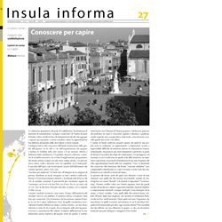 immagine di Insula Informa numero 27 del 2005 Conoscere per capire