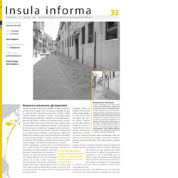 immagine di Insula Informa numero 33 del 2006 Risanare la città