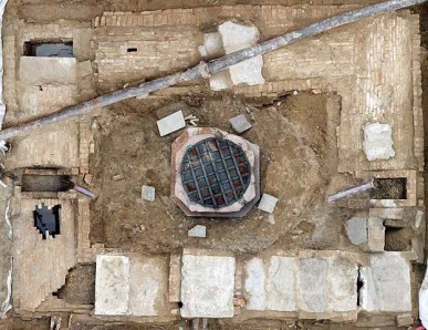 immagine dei ritrovamenti archeologici in campo San Nicolò dei Mendicoli